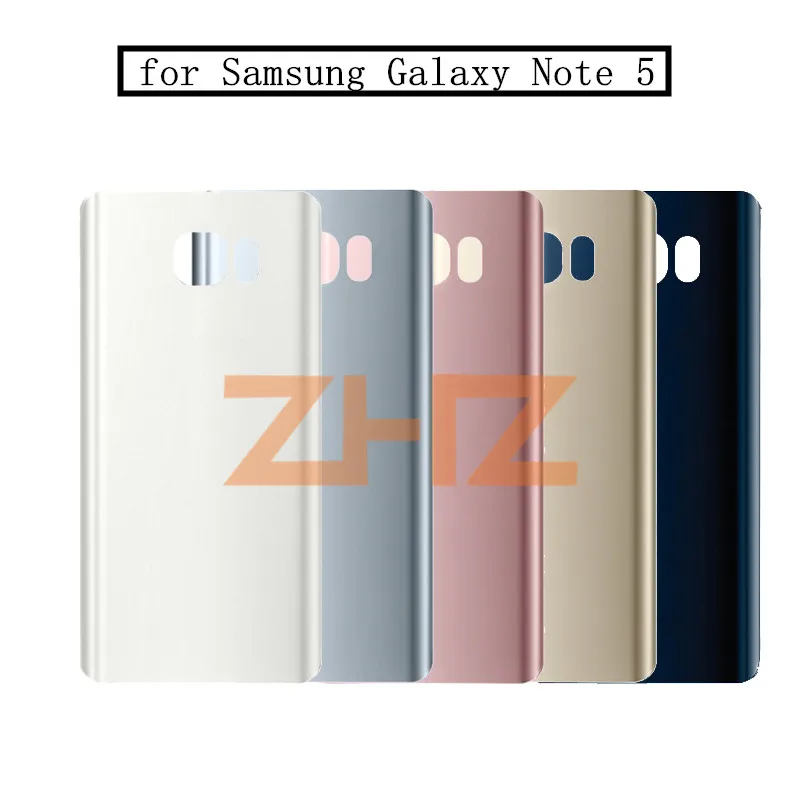 Для SAMSUNG Galaxy Note 5 Задняя крышка батареи задняя дверь корпус стеклянный чехол для