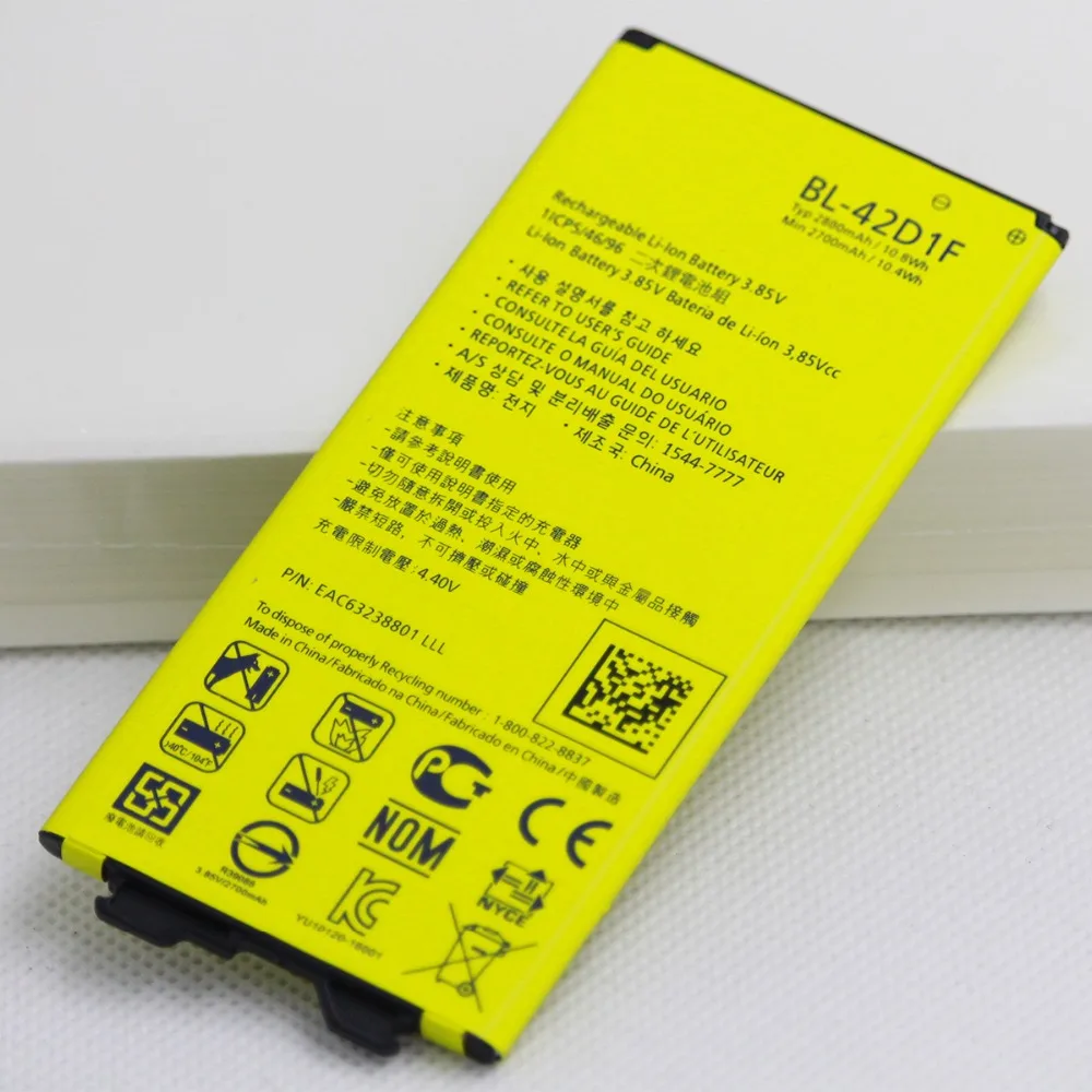 Сменный аккумулятор ISUNOO для телефона LG G5 VS987 US992 H820 H840 H850 H830 H831 H868 BL 42D1F 2800 мАч
