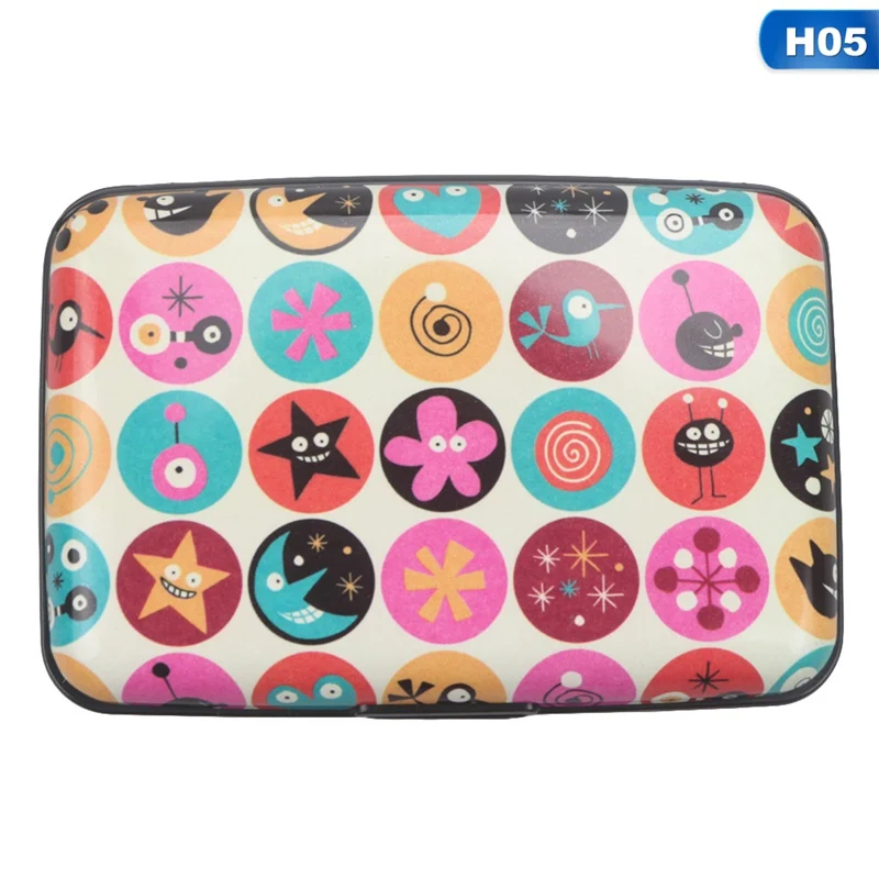 Алюминиевый кредитный держатель для карт для мужчин и женщин, металлический мультяшный кошелек, чехол для визиток, держатель фламинго, фирменный Футляр для карт
