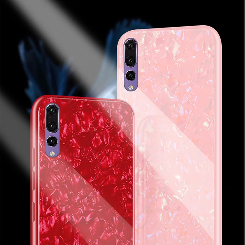 2 шт. для huawei p20 pro Чехол телефон Обложка задняя крышка закалённое защитное стекло