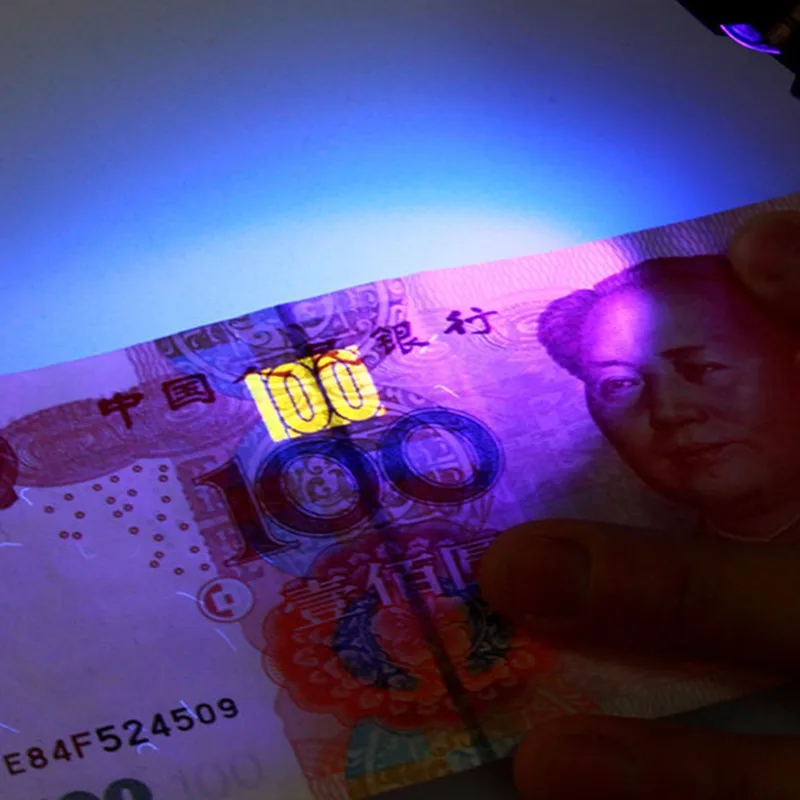 9 светодиодный мини УФ фонарик светильник ультрафиолетового маркер с невидимыми