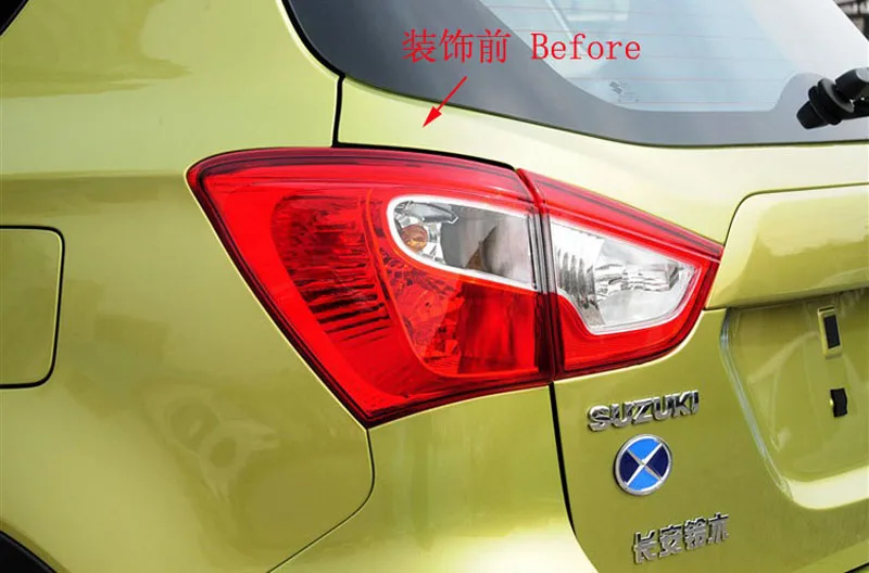 For Suzuki SX4 S-Cross s cross Chrome tail light covers trim car styling rear lamp cover accessories