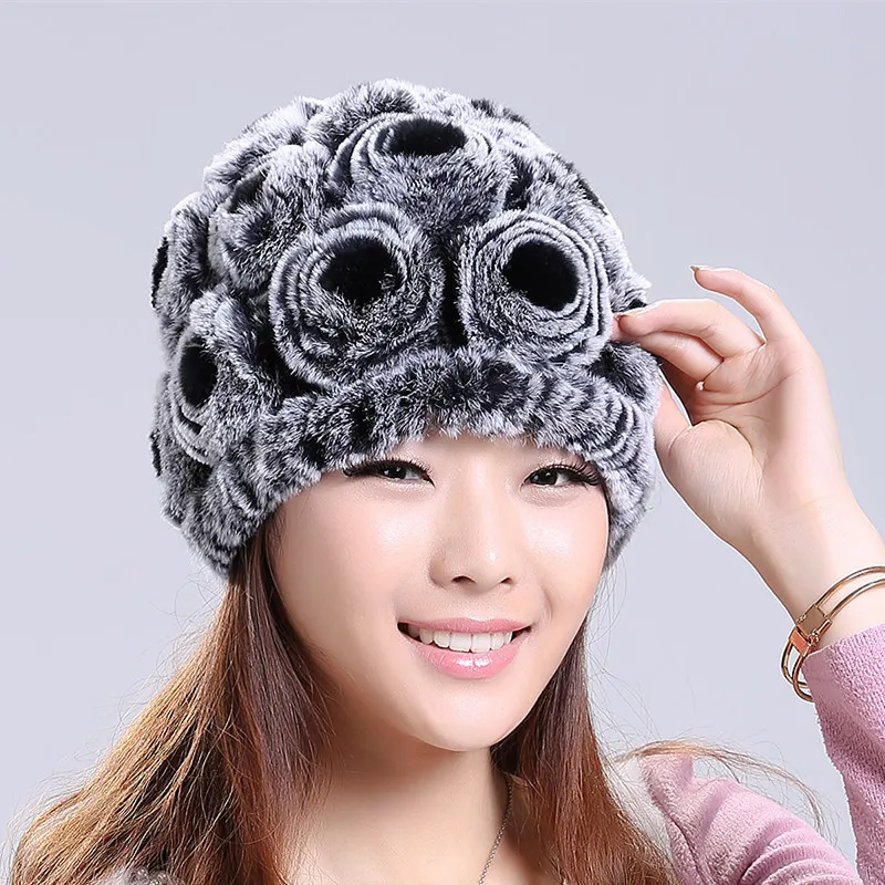 Шапка бини женская зимняя теплая в виде кролика VK3111|hat|hat teehat clothes |