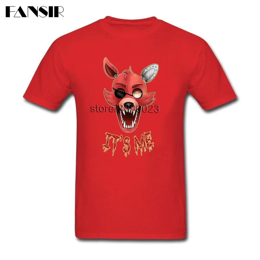 Футболка FNAF Мужская классическая хлопковая рубашка с коротким рукавом топ на
