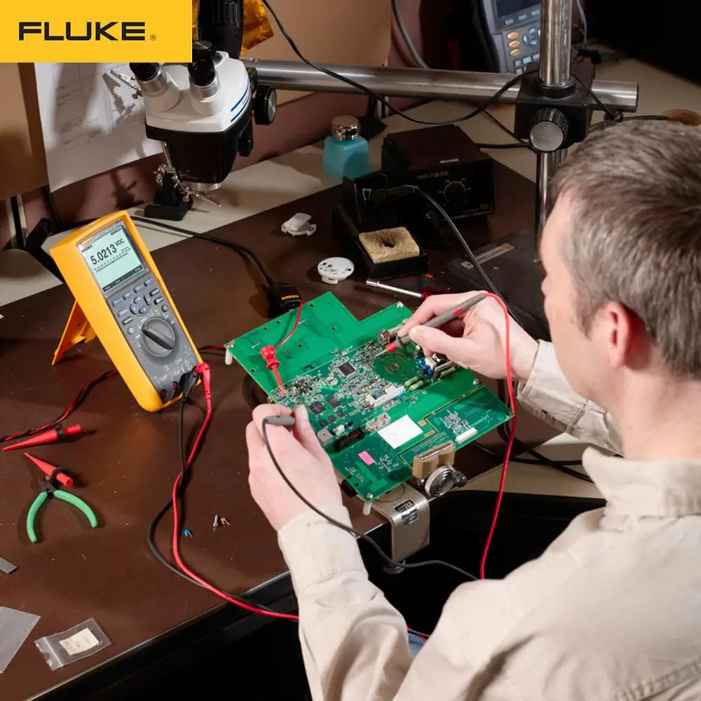 Цифровой мультиметр Fluke 287C трендовая функция захвата подлинного эффективного