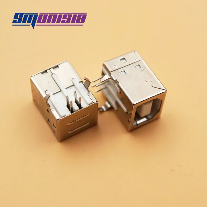10pcs USB Type B Female Right Angle PCB Mount Jack Socket connector for Printer | Обустройство дома