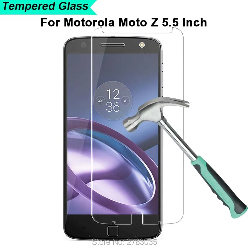 New 0.26mm 2.5D Ultra Thin Clear Premium Tempered Glass Front Screen Protector Film For Motorola Moto Z / Droid 5.5&quot | Мобильные
