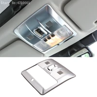 abs chrome car roof front reading light frame trim sticker for land rover discovery 4 2010 2015 auto styling accessory