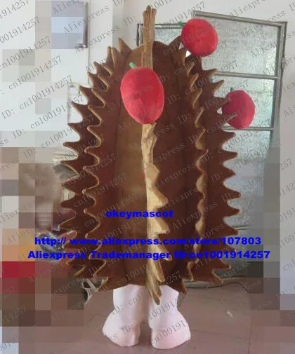 Interesting Pink Hedgehog Hedgepig Mascot Costume Cartoon Character Mascotte Adult Body Smiling FAce NO.9503 Free Shipping | Тематическая