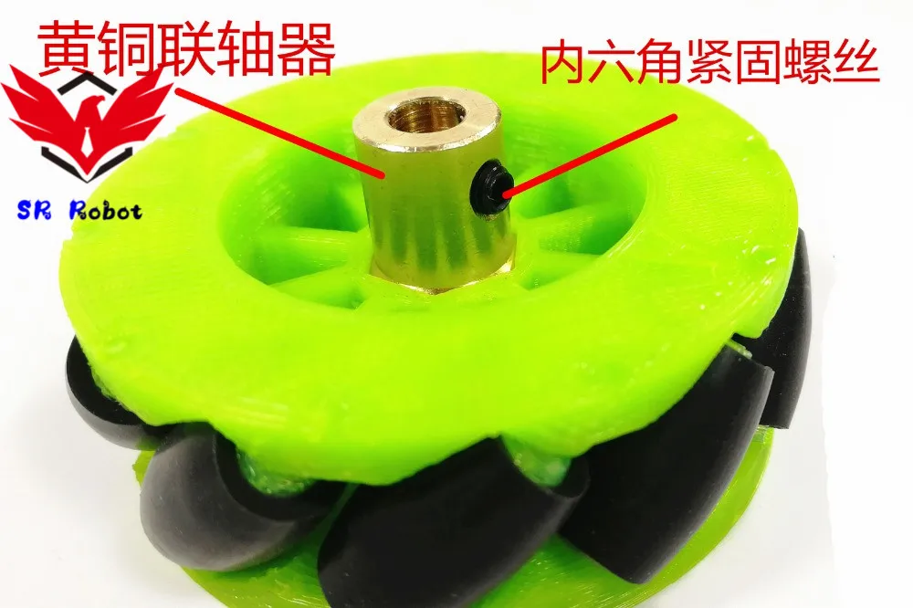 

60mm Mecanum Wheel Omni Wheels With Copper Mecanum Wheel Coupling For Intelligent Car Omnidirectional Vehicle DIY Smart Car Toy