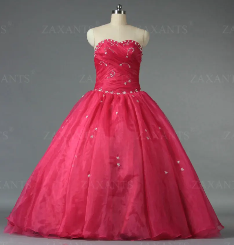 E1043 Милая Органзы Бисера Бальное платье Пром Quinceanera Платья Мода | Свадьбы и