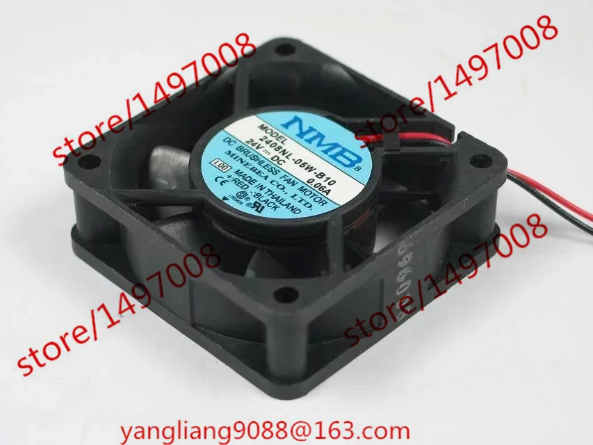 NMB MAT 2408NL 05W B10 L00 DC 24V 0.06A 2 проводной 60X60X20mm Сервер вентилятор охлаждения|square fan|server