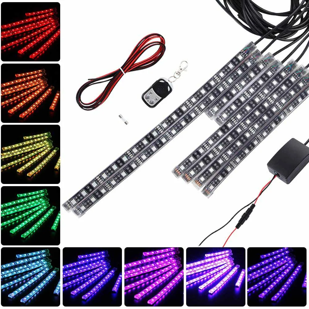 Автомобильная светодиодная ленсветильник RGB 6 шт. s 72LED декоративные атмосферные