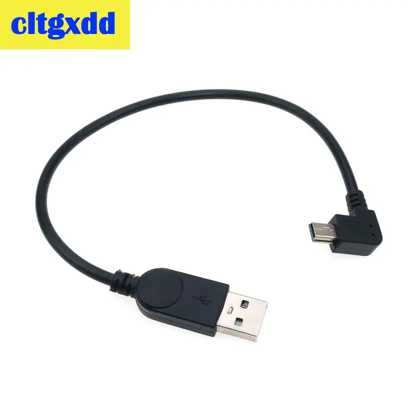 Кабель для передачи данных cltgxdd, USB 2,0, штекер-штекер, мини-usb, 5pin, 90 градусов, вверх, вниз, влево и вправо, угловой, адаптер для автомобильного пл... (art.: 7af2003e7) - 7af2003e7
