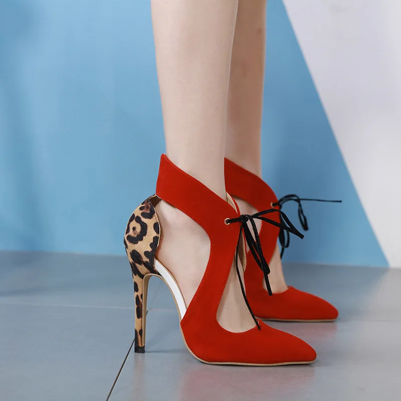 

Женские босоножки на очень высоком каблуке, красные модные вечерние свадебные туфли на высоком каблуке 12 см с кристаллами, Женская пикантна...