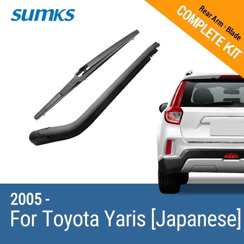 Летние задние стеклоочистители и рычаг для Toyota Yaris [Japanese] 2005 2006 2007 2008 2009 2010 2011 2012 2013