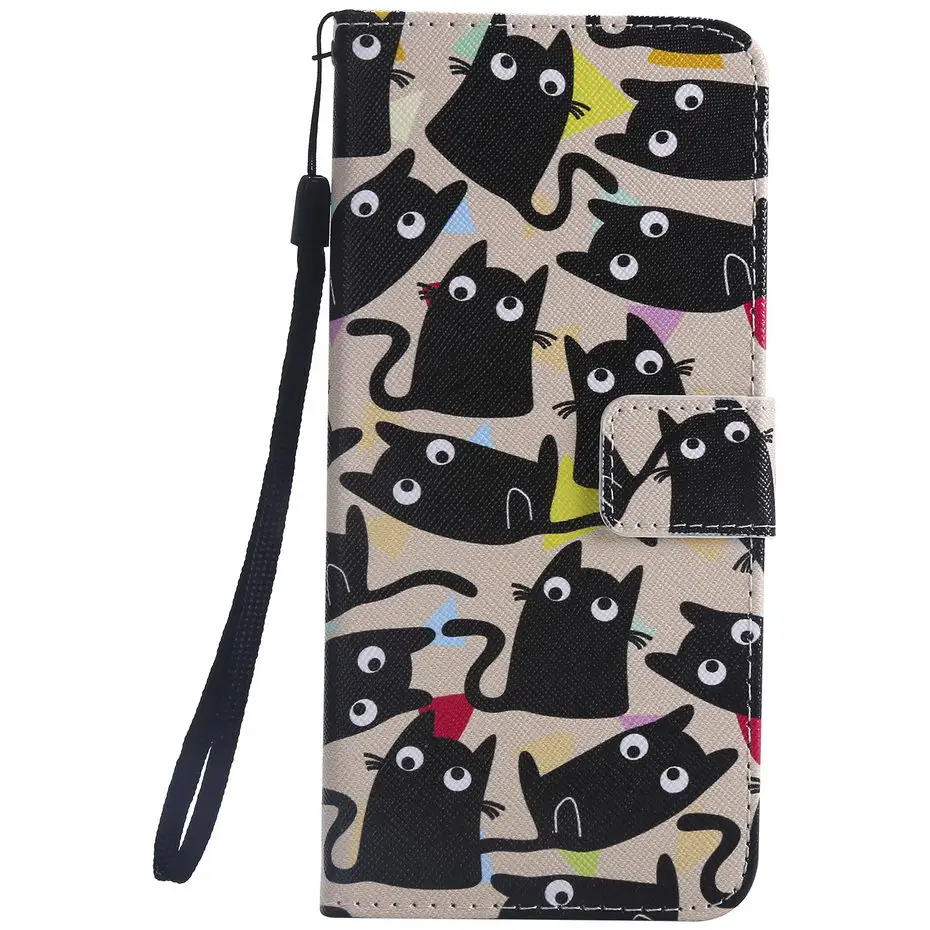 PU Leather Phone Case For Huawei Honor 8X JSN-L21 JSN L21 Honor8X 8 X Flip Cover Fashion Cartoon lovely | Мобильные телефоны и