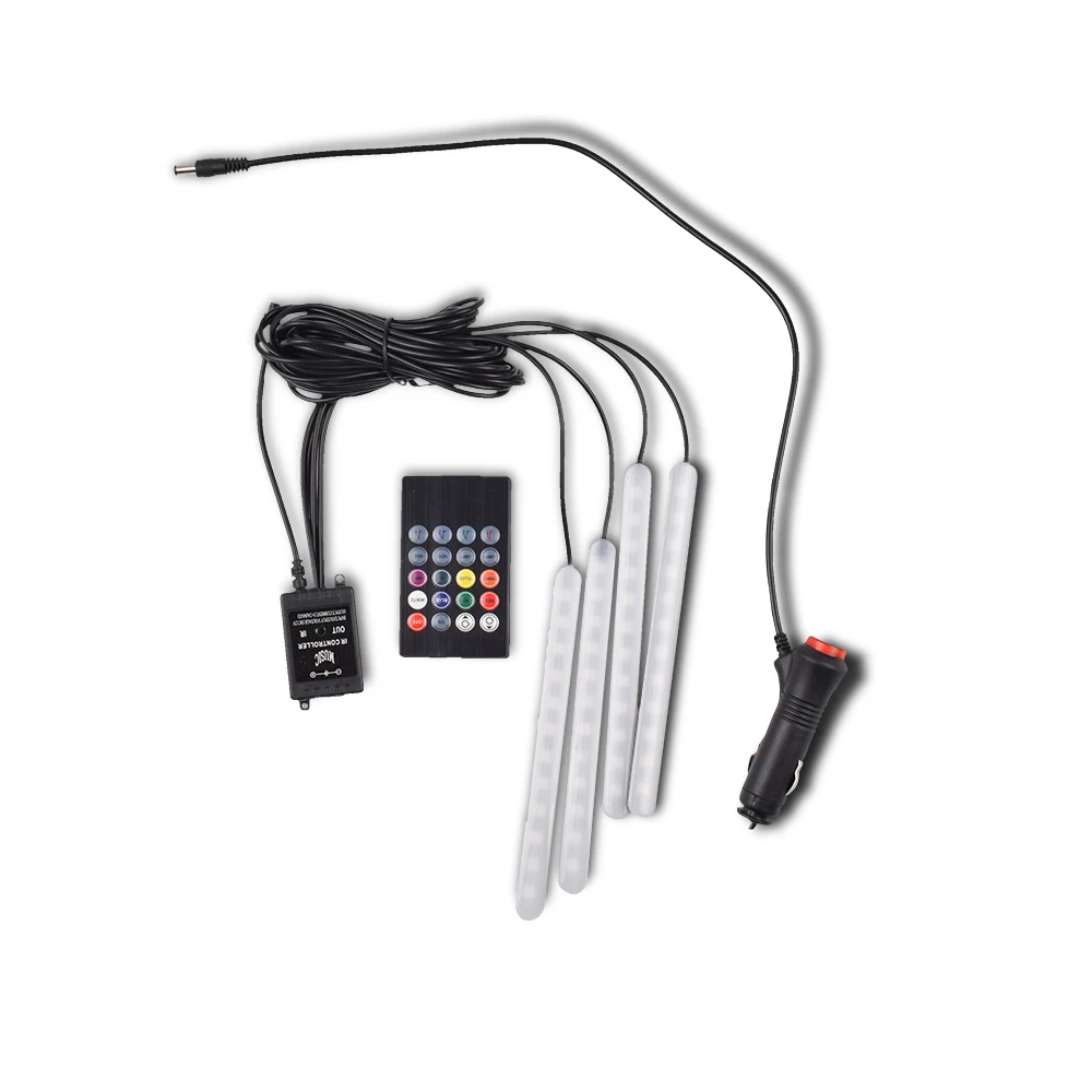 Автомобильный RGB светодиодный Цвета Декоративные Атмосферу лампы Красочные