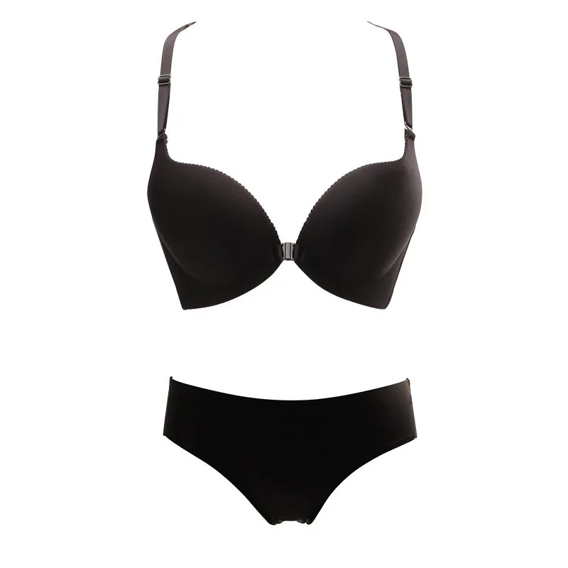 100 pcs / lot Sexy Womens Sexy Front Closure Lace Racer Back Seamless Push Up Seamless Bra Racerback Bra