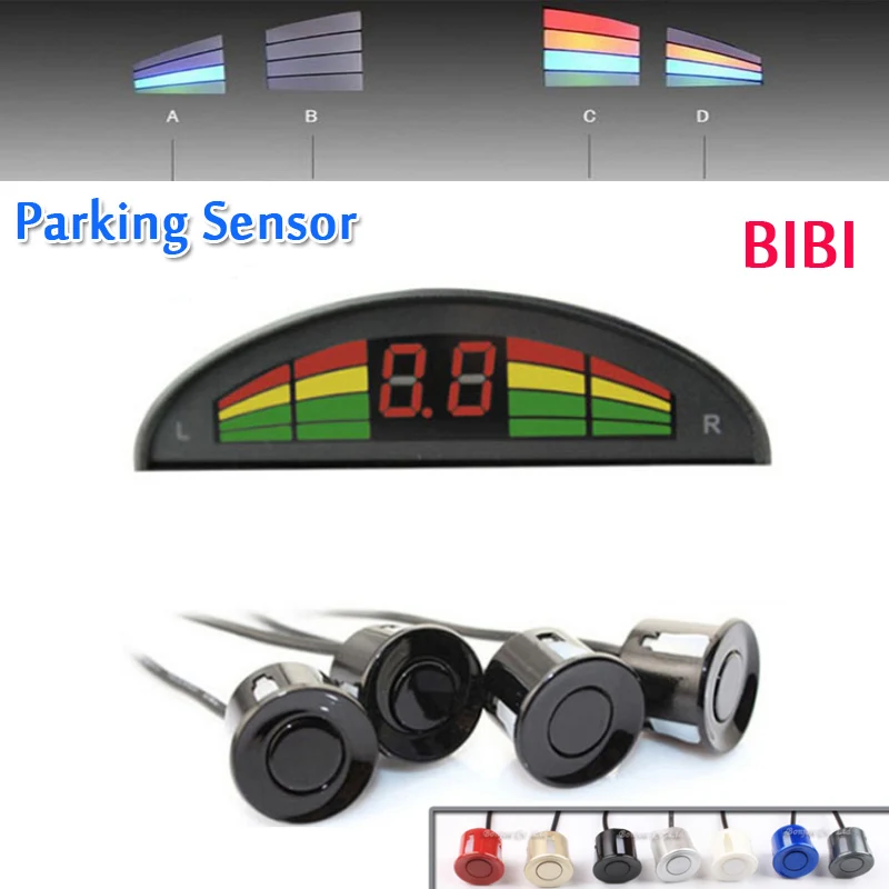 

Автомобильная фотокамера, разноцветный радар с 4 датчиками заднего хода и передней подсветкой, 22 мм