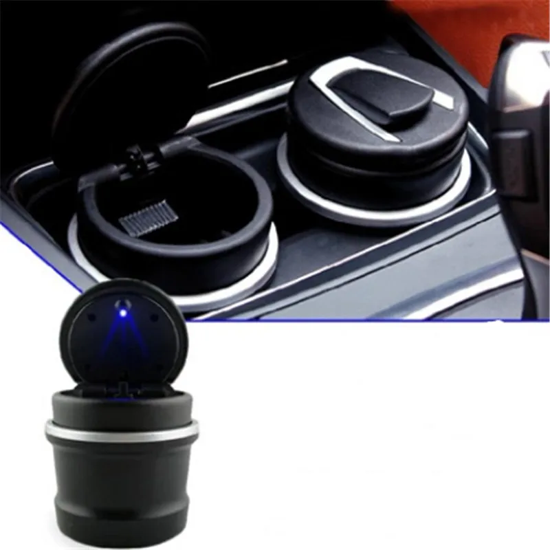 

Auto Accessories Car Multipurpose Ashtray LED Cigarette Smoke Automotive Multifunction Durable For BMW