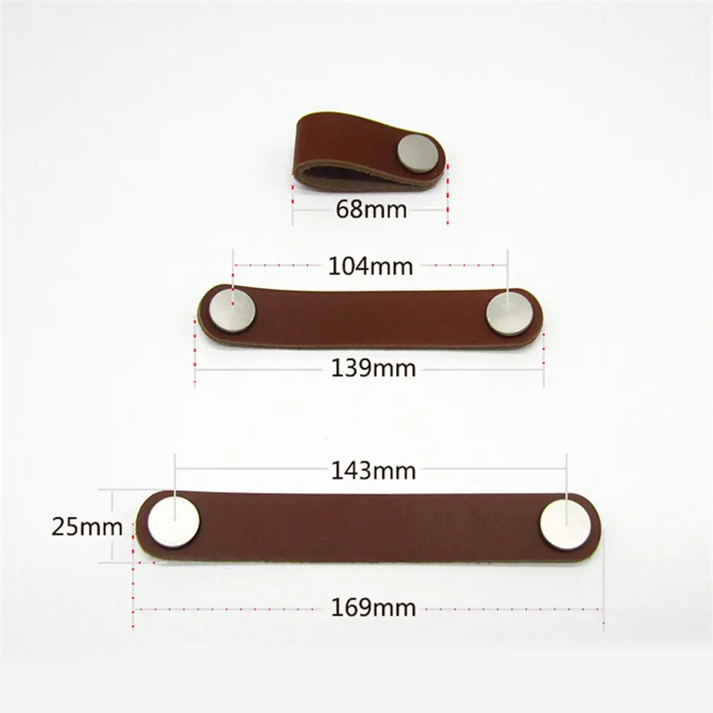 Мягкая ручка шкафа из искусственной кожи для дверей мебельные ручки фурнитура с
