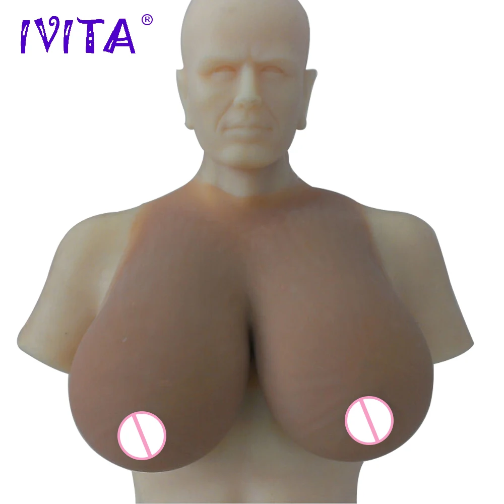IVITA 6000 г силиконовые формы груди поддельные для трансвеститов силиконовая грудь