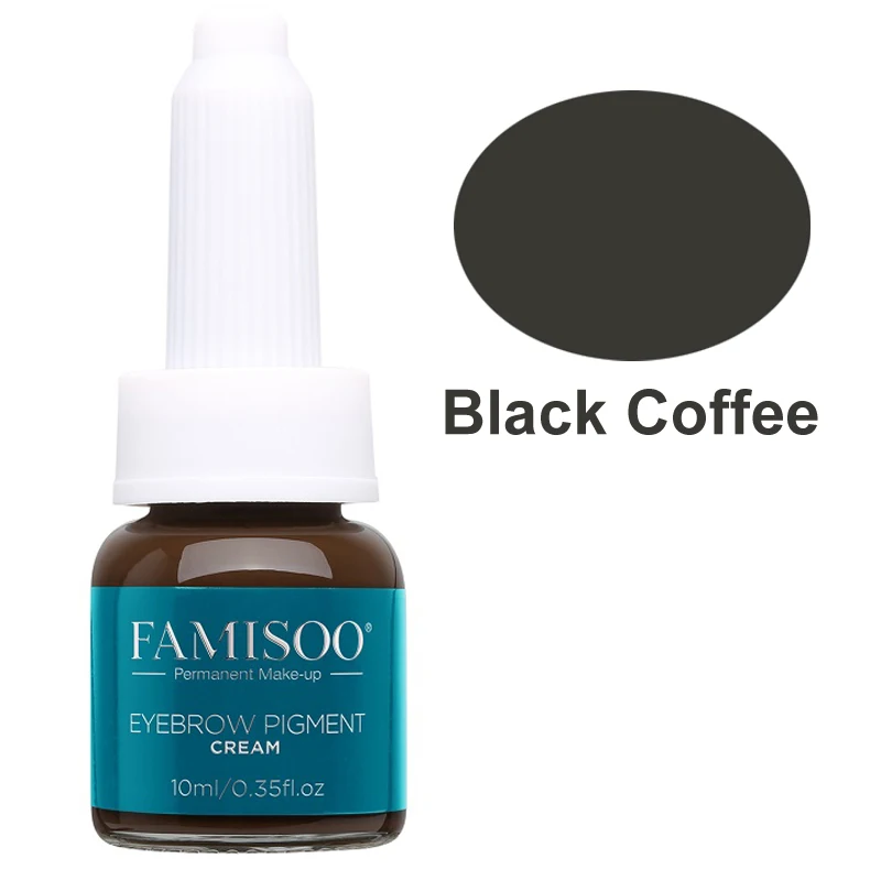 FAMISOO 4 шт. пигмента + 1 360 крем для кормления постоянный комплект макияжа бровей губ