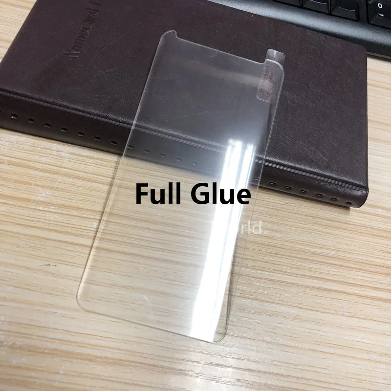 

300pcs Curved Edge Full Glue Transparent Tempered Glass For Samsung Galaxy S8 S9 Plus S7 Edge for note 8 9 Screen Protector DHL