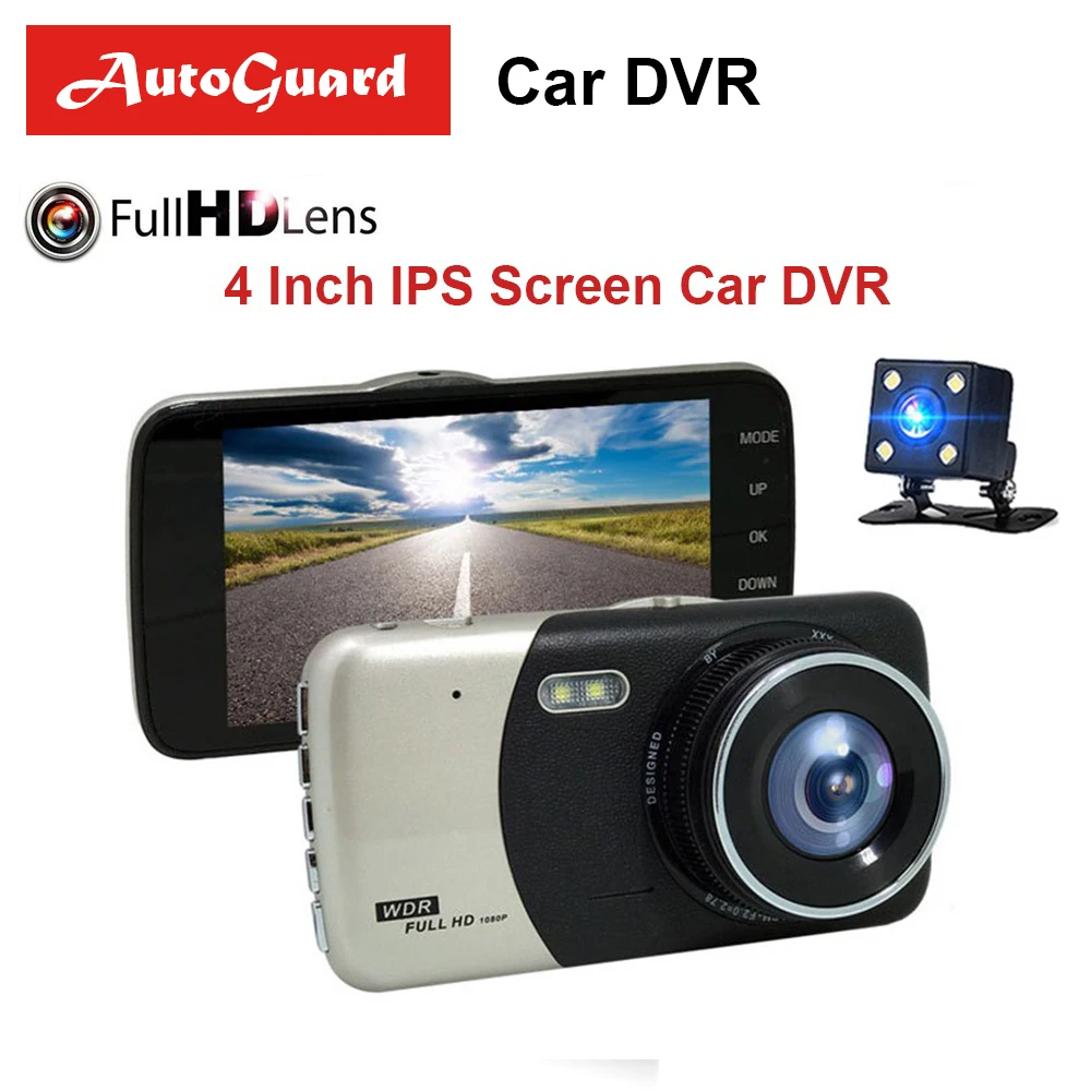 Full HD 1080 P Автомобильный видеорегистратор 4 0 дюймов ips экран Автомобильная камера с