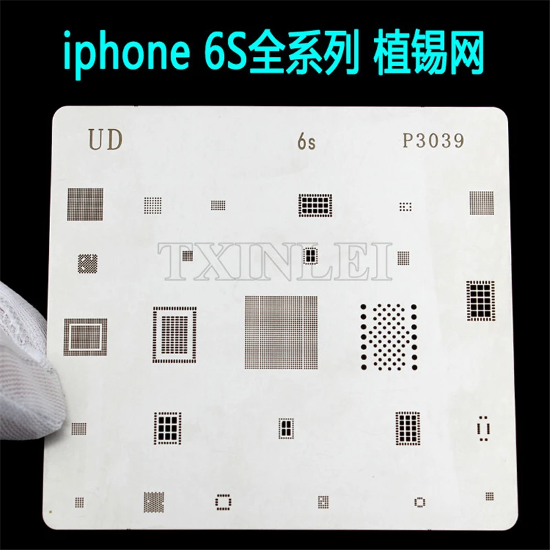 IC ремонт BGA паяльная трафареты для реболлинга Iphone 4 4s 5 5S 6S 6 Plus 7 + шаблон мобильный