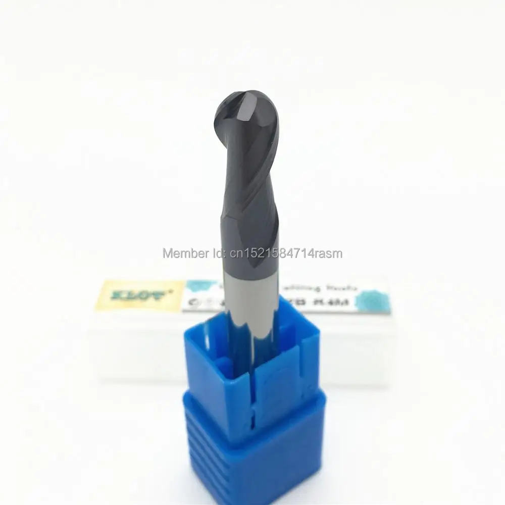 KLOT HRC50 твердосплавная фреза с алюминиевым покрытием R2.25 R2.5 R2.75 R3 2-флейта длина 50 мм