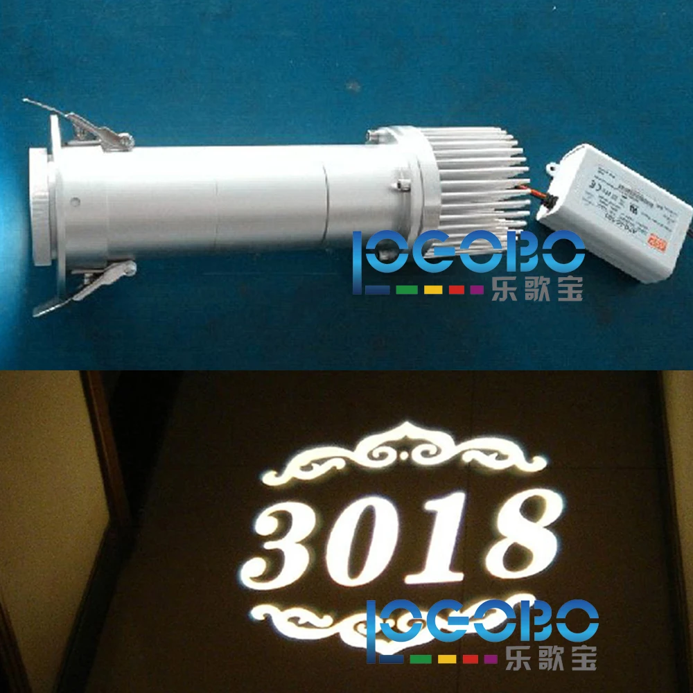Яркий Светодиодный проекционный светильник Gobo 20 Вт Cree для помещений спецэффекты