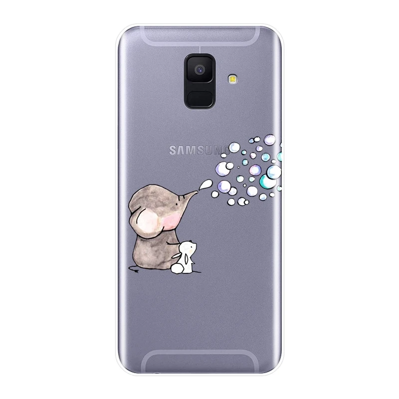 Чехол для Samsung Galaxy A6 A7 A8 2018 A3 A5 2016 2017 Мягкий силиконовый чехол Plus 2018|Бамперы| |