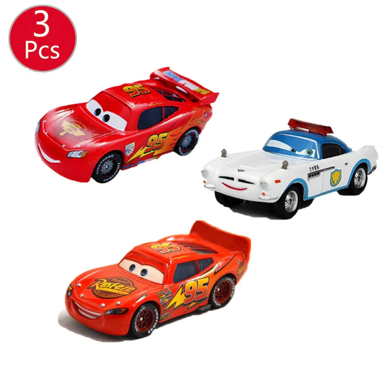 Комплект из 3 предметов 7 см автомобили Ramirez 1 2 Lightning McQueen Disney Тачки 1:55 Diecast