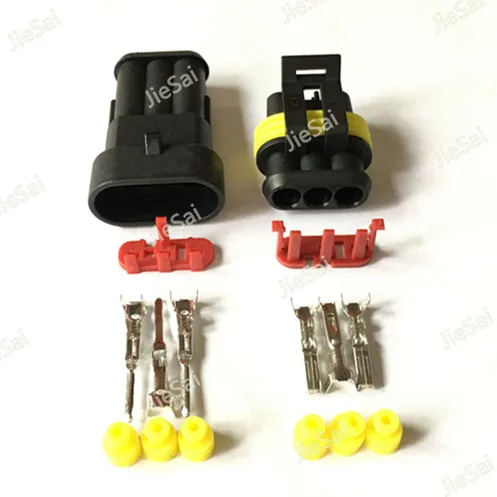 Tyco/Amp 3 Pin 282087 1 282105 Женский Мужской Электрический автомобильный разъем