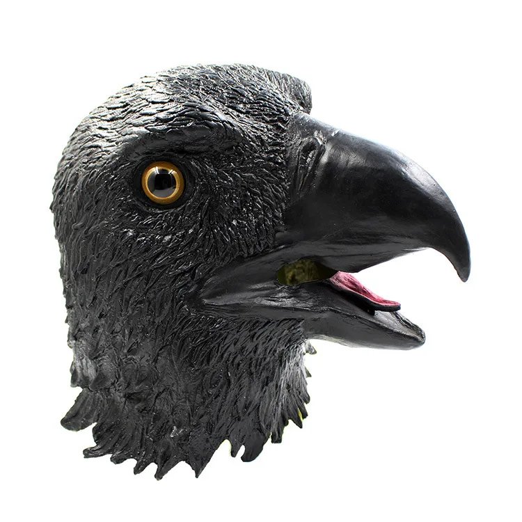 Eagle Латекс Альпака Единорог голубь белка Орел голова животного маска Маскарад косплей вечерние необычный костюм на Хэллоуин Рождественские подарки - Цвет: Eagle
