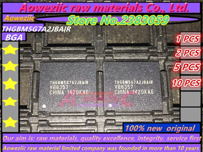 Aoweziic 100% Новый оригинальный чип памяти THGBM5G7A2JBAIR BGA 16G|chip|chip bgachip memory |