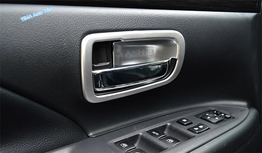 

Lapetus Inner Car Door Handle Bowl Frame Cover Trim 4Pcs Fit For Mitsubishi Outlander 2014 - 2019 Black Brushed / Matte Interior