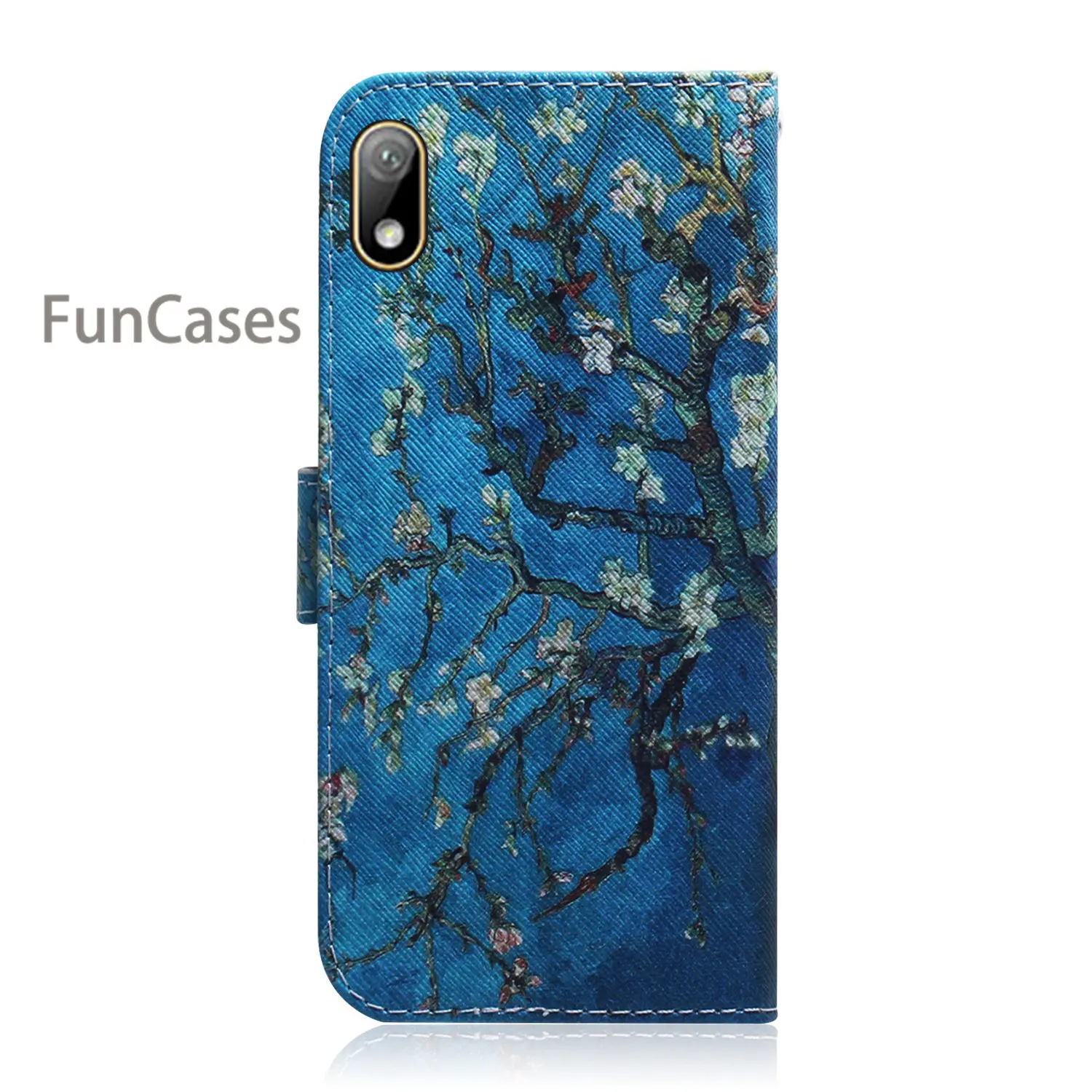 Y5 2019 Cellular Phone Covers For telefon Huawei Magnolia PU Leather Flip Wallet Case sFor Estojo armor Honor 8S |