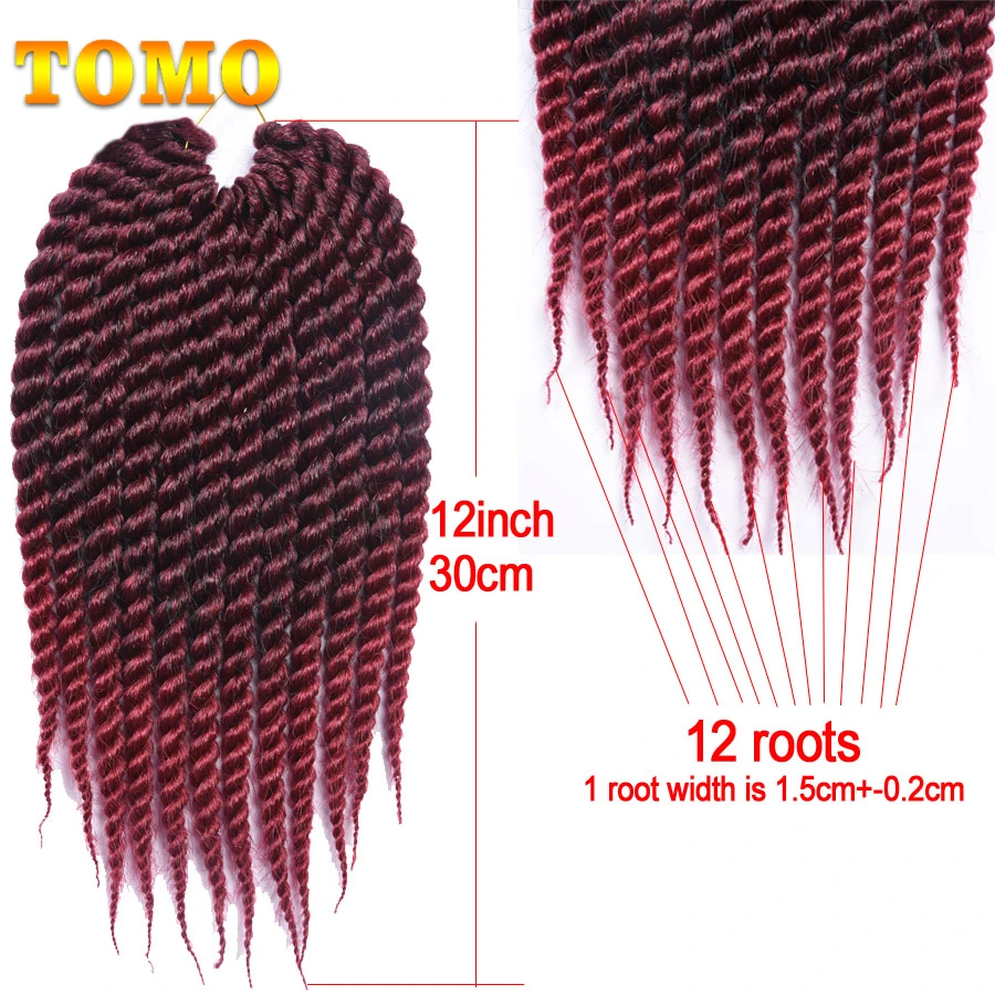 TOMO Crochet Braids Senegalese Twist For Kids 12
