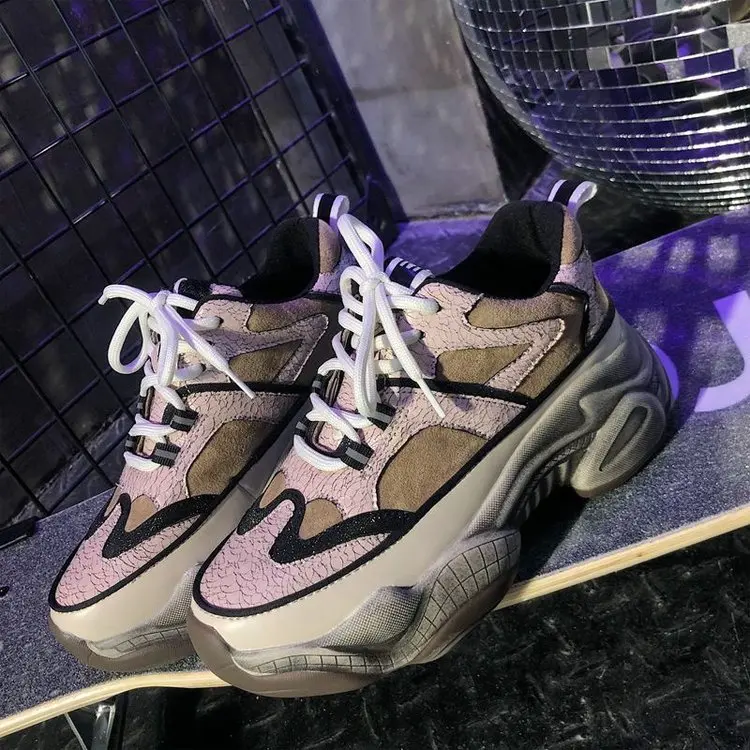 New Fashion lady Spring Breathable Sneakers Shoes Women Flats Platform Casual Brand Flat female footware Increased | Обувь