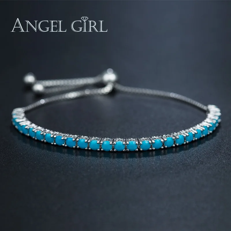 White gold plated Ангел девушка белого золота Цвет Браслет femme браслеты и браслеты Подвески Браслеты для женщин мужчин ювелирные изделия Рождественский подарок - Окраска металла: White gold plated