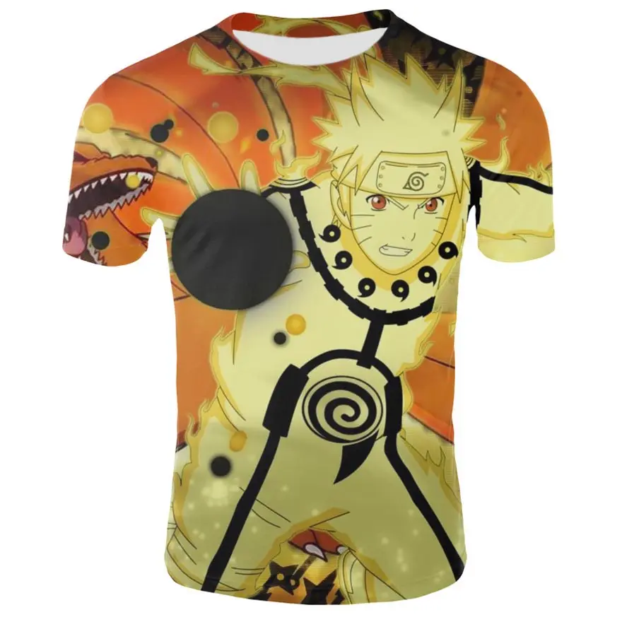 Casual Hip Hop Anime Naruto Boy/Girl Short Sleeve Funny Summer Top T-Shirt s-4xl | Мужская одежда