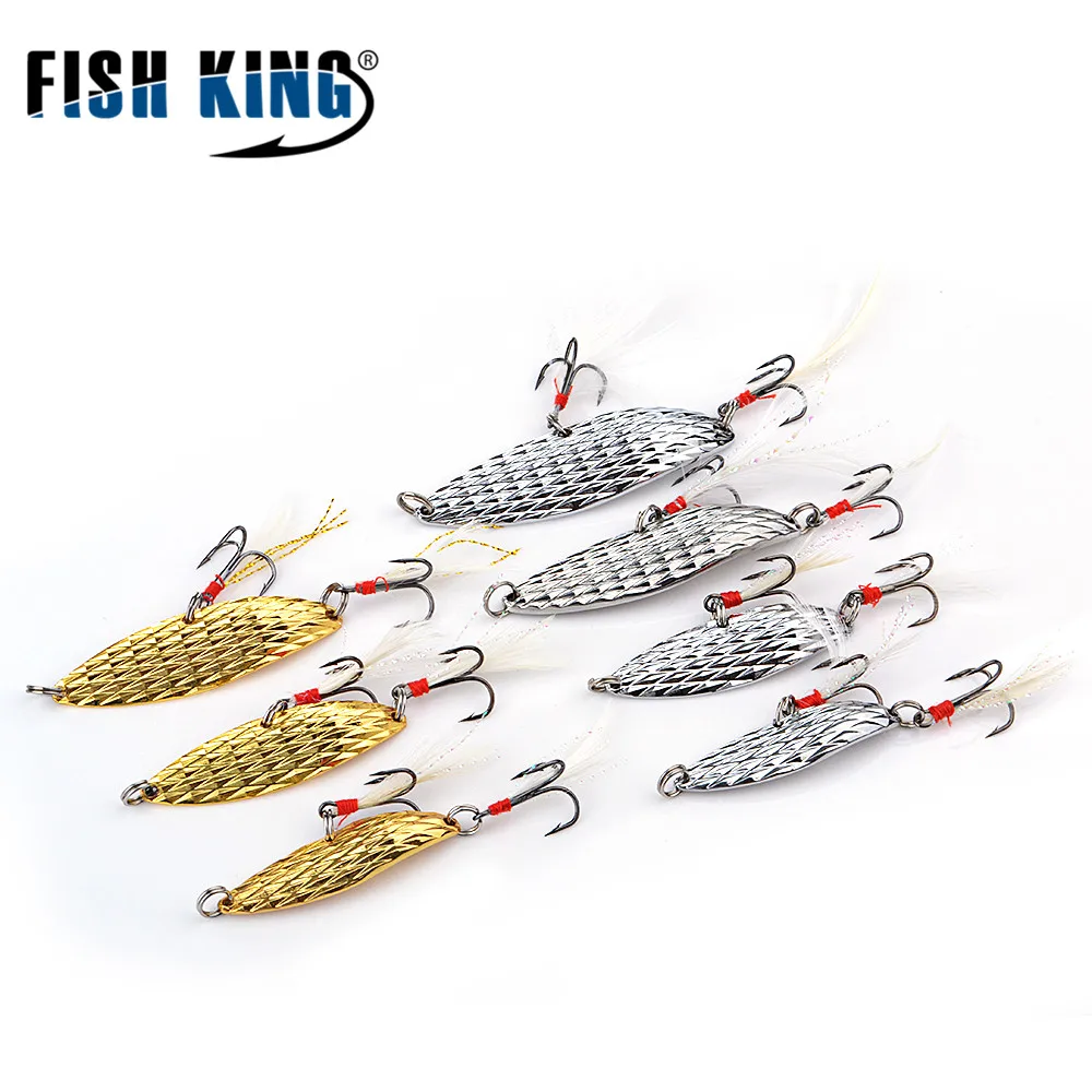 FISHKING 1 шт. ложка приманка для рыбалки регулятор баса металлический приманки 2