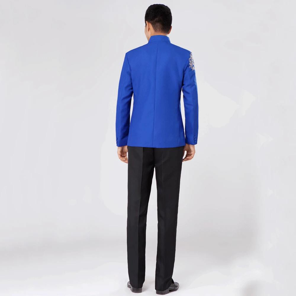 2017 Мужской Блейзер свадебный пиджак жениха верхняя одежда для певицы танцовщицы