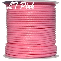 3mm lt pink korea polyester wax cord waxed leather ropejewelry findings bracelet necklace wire string accessories 50yardsroll