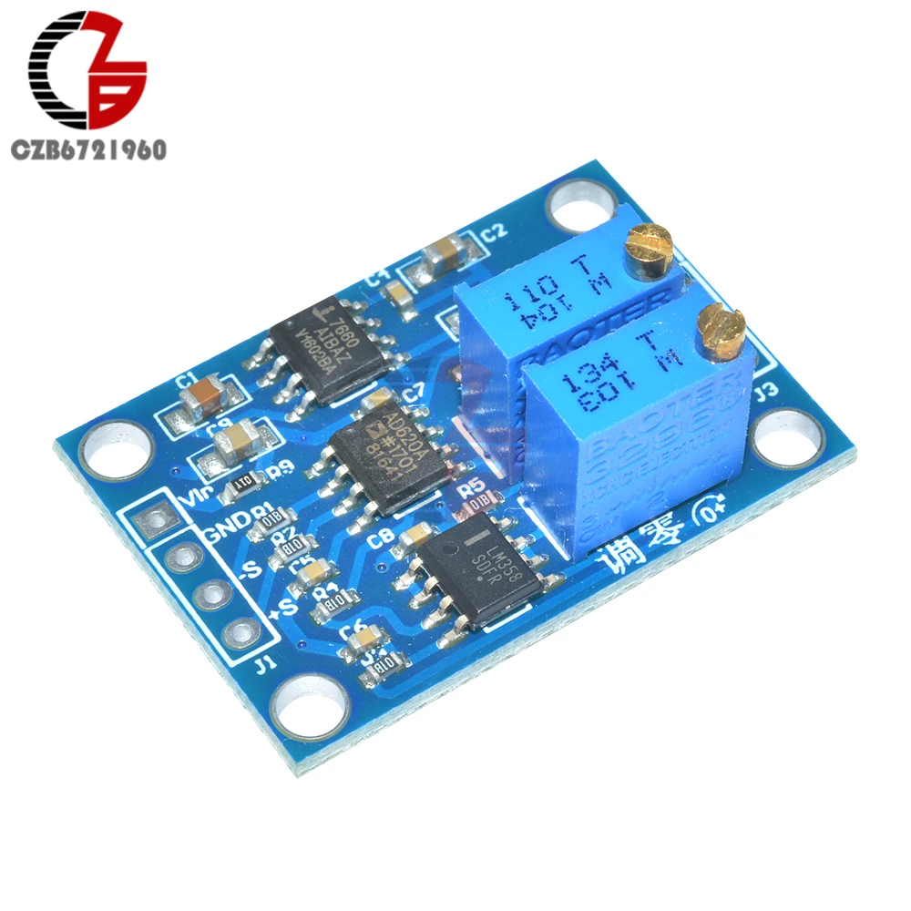 Преобразователь напряжения Minivolt DC 12 В AD620 Microvolt модуль усилителя сигнала Плата 1