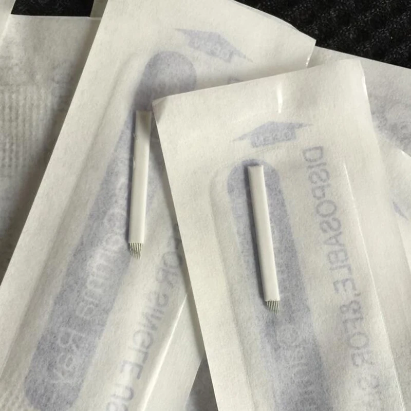500 шт. одноразовые иглы для бровей 9 шт.|agujas microblading|microblading needles 9microblading |