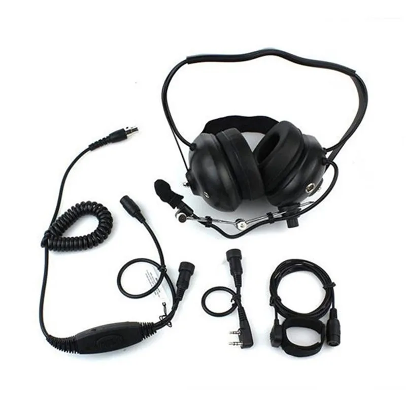 

2pcs NEW 2 Pin PTT VOX Earpiece Headphones for WOUXUN PUXING QUANSHENG TYT HYT TC286 386 2685 3865 BAOFENG 666S 777S 888S UV5R